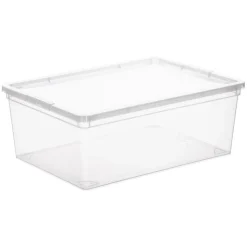 Set de 2 cajas de plástico 10.5 Litros 36,5x26x14 cm