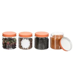 Set de 4 canisters PET 250 ml