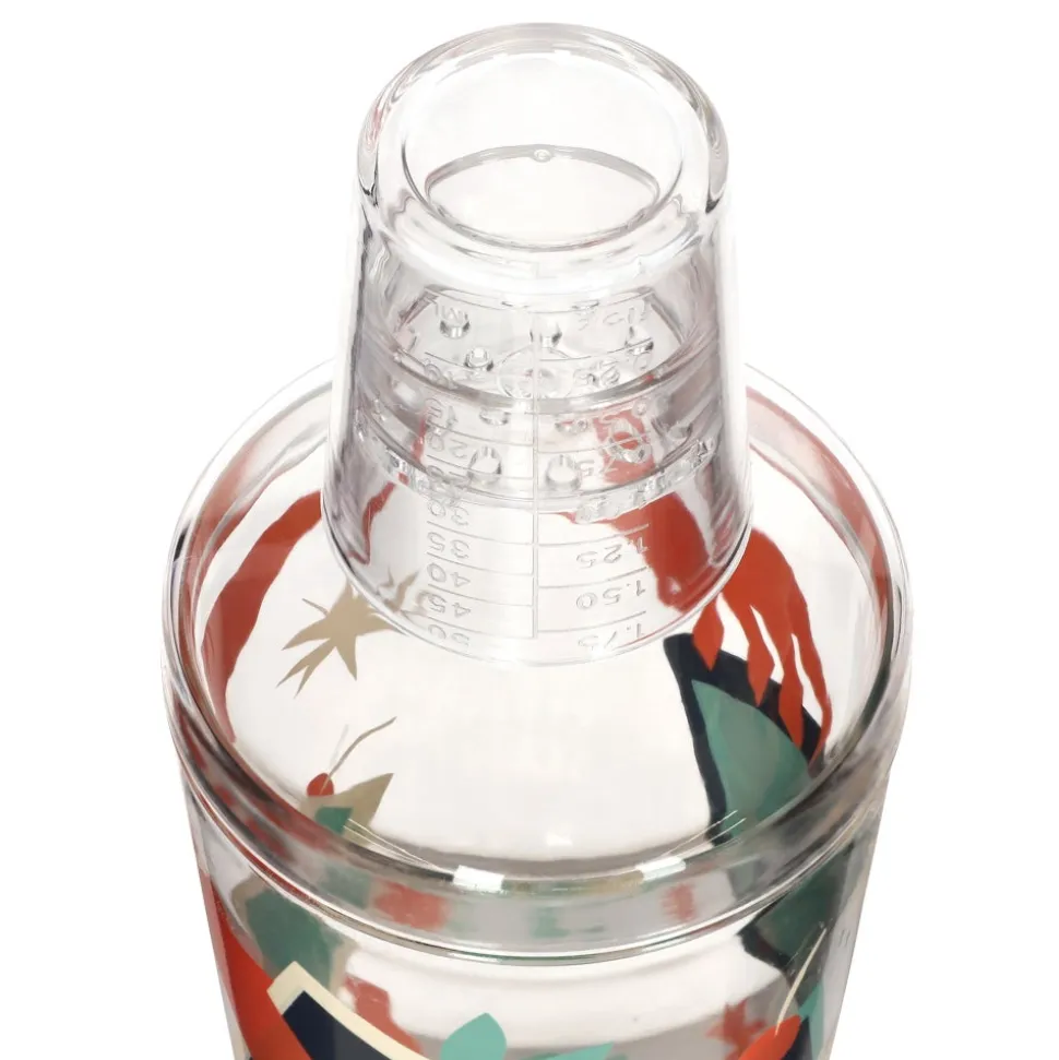 Set de coctelera acrílica con accesorios