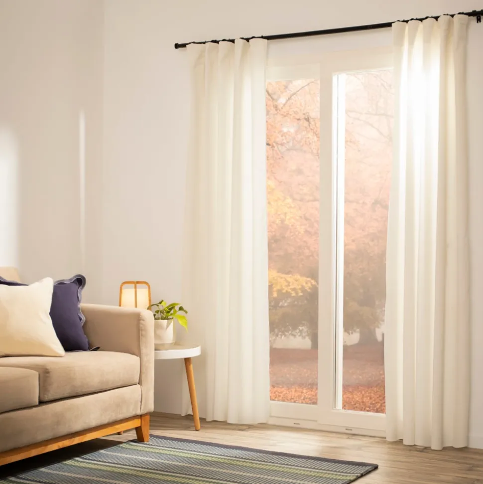 Set de 2 cortinas terciopelo con gancho