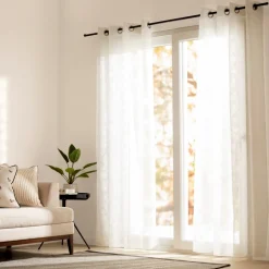 Set de 2 cortinas velo con ojetillos 140x240 cm