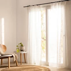 Set de 2 cortinas velo con presillas ocultas 140x240 cm