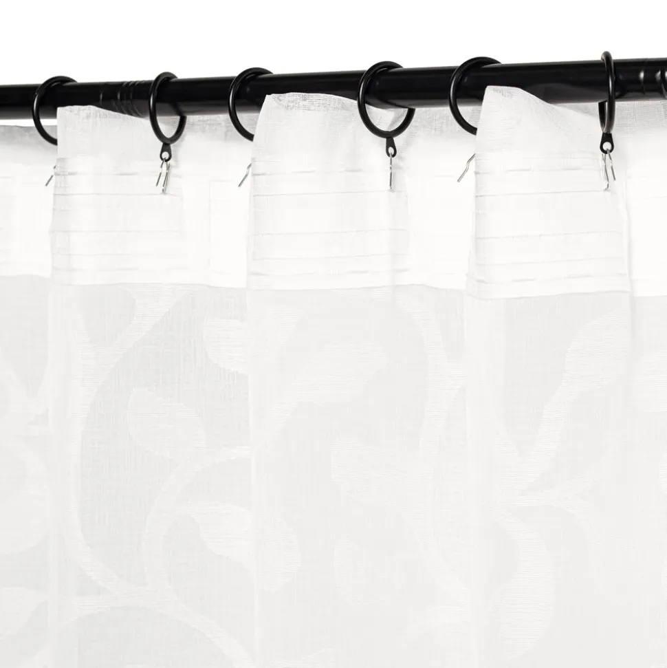 Set de 2 cortinas velo con presillas ocultas 140x240 cm
