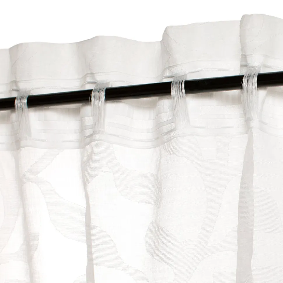 Set de 2 cortinas velo con presillas ocultas 140x240 cm