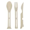 Set de 3 cubiertos de plástico