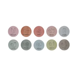 Set de 10 etiquetas de reciclaje