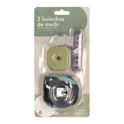 Set de 3 huinchas de medir