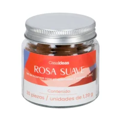 Set 30 de inciensos conos rosa suave