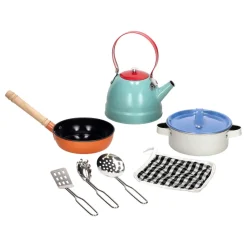 Set de ollas y accesorios de juguete