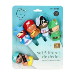 Set de 5 títeres de dedos