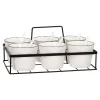 Set de vasos para postre de porcelana