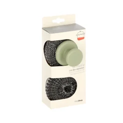 Set de virutilla acero inoxidable con 2 repuestos