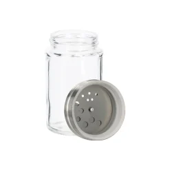 Set 8 especieros vidrio con rack de madera 90 ml