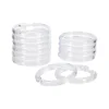 Set 12 ganchos de plástico para cortina de baño