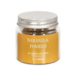 Set Inciensos Cono Naranja Pomelo