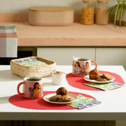 Set 4 individuales PVC waffle 43x30 cm