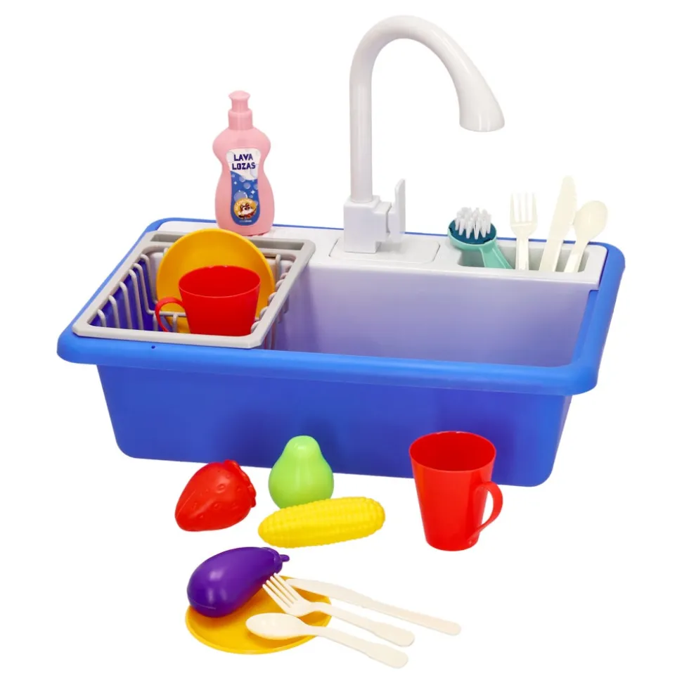 Set lavaplatos de juguete a pilas