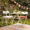 Set Mesa y 2 Sillas Metal Plegable