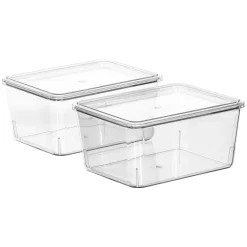 Set 2 organizadores de cajón plásticos 1,2 Litros 17x12,7x8,2 cm