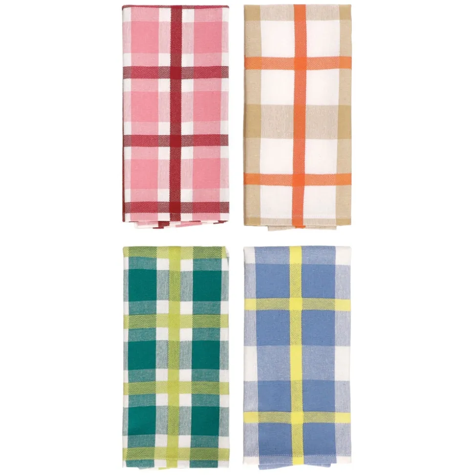 Set 4 paños de cocina algodón 40x60 cm