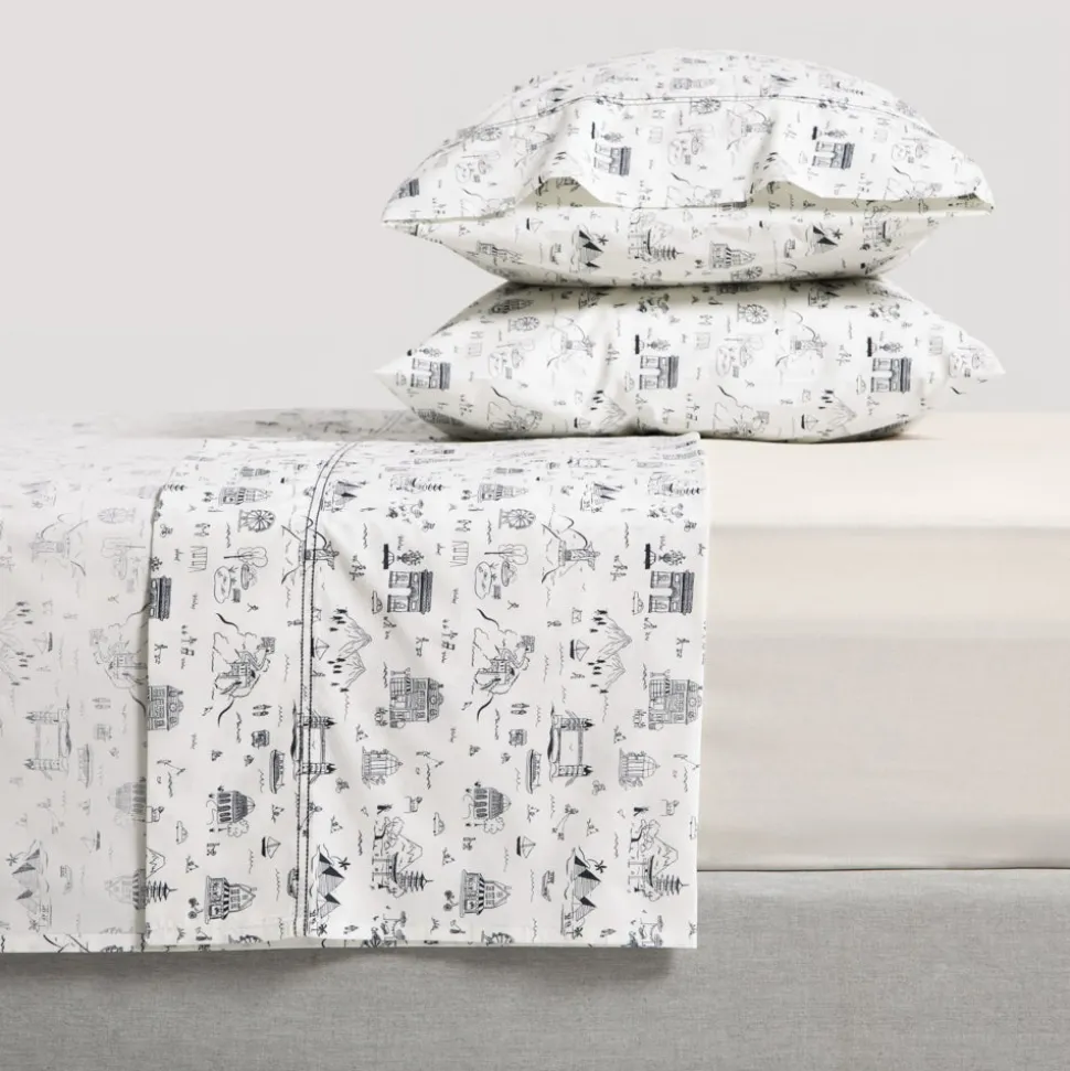 Set sábanas con estampado 144 hilos 1.5 plaza