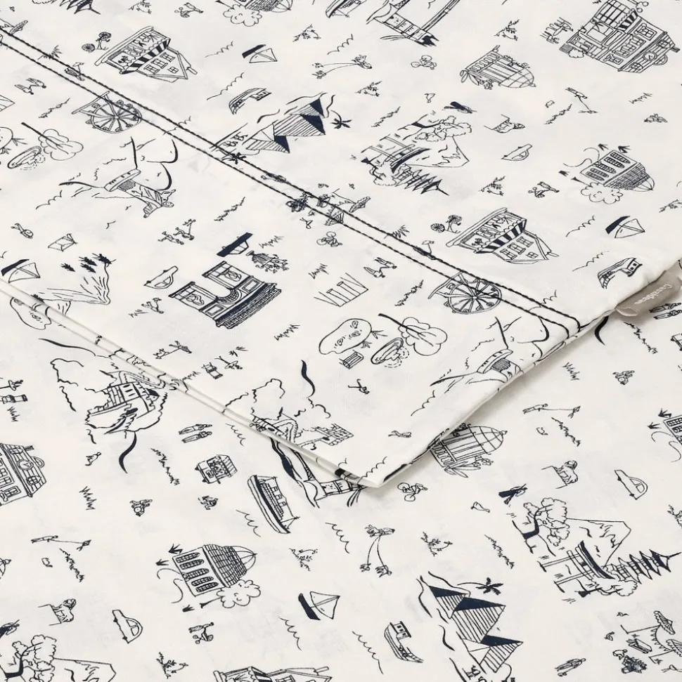 Set sábanas con estampado 144 hilos 1.5 plaza