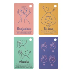 Set 35 tarjetas para aprender lengua de señas