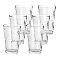 Set 6 vasos altos de vidrio 410 ml