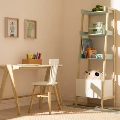 Silla de madera escolar 30x30x66 cm