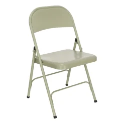 Silla plegable de metal 46,5x45x78 cm