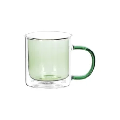 Taza de café de vidrio doble muro 120 ml