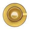 Taza de té con plato rústico 220 ml