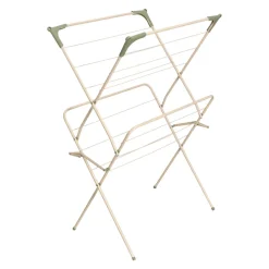 Tendedero metálico plegable de piso 63,7x47x100 cm