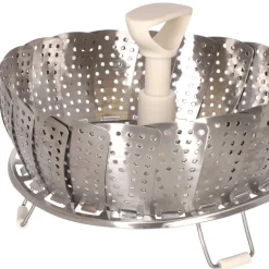 Vaporera plegable de acero inoxidable