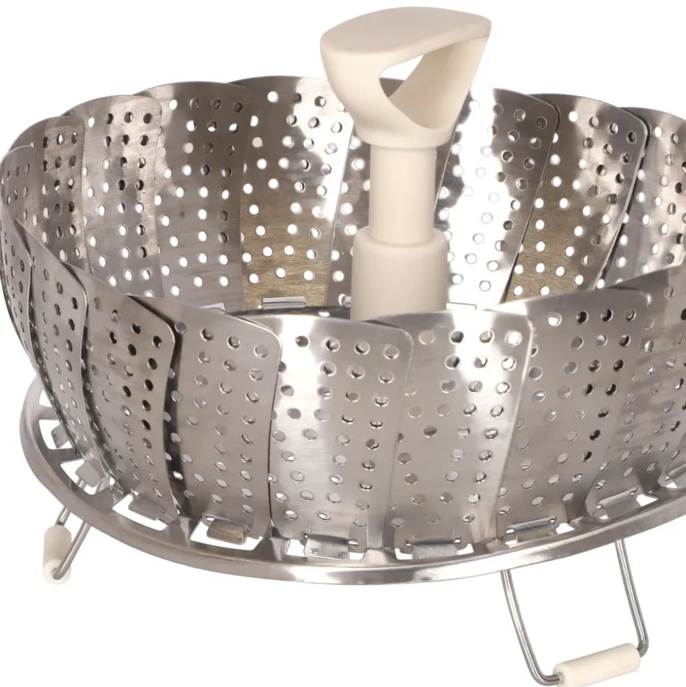 Vaporera plegable de acero inoxidable