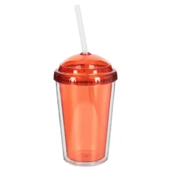 Vaso con tapa y bombilla 480 ml