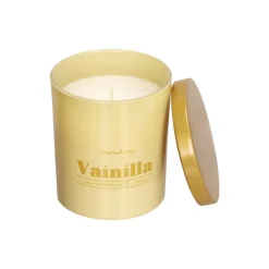 Vela aromática vainilla en envase de vidrio